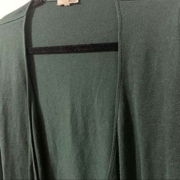 Wilfred Free Dark Green Criss Cross Knit Sweater - Picture 3 of 9